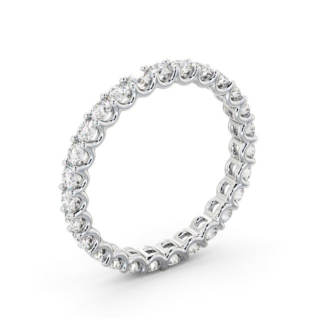 Hazel Full Eternity Round Lab Diamond Sweeping Prongs Ring